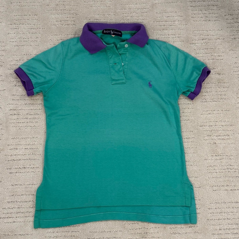 Women’s VTG Ralph Lauren Polo in Teal and Purple